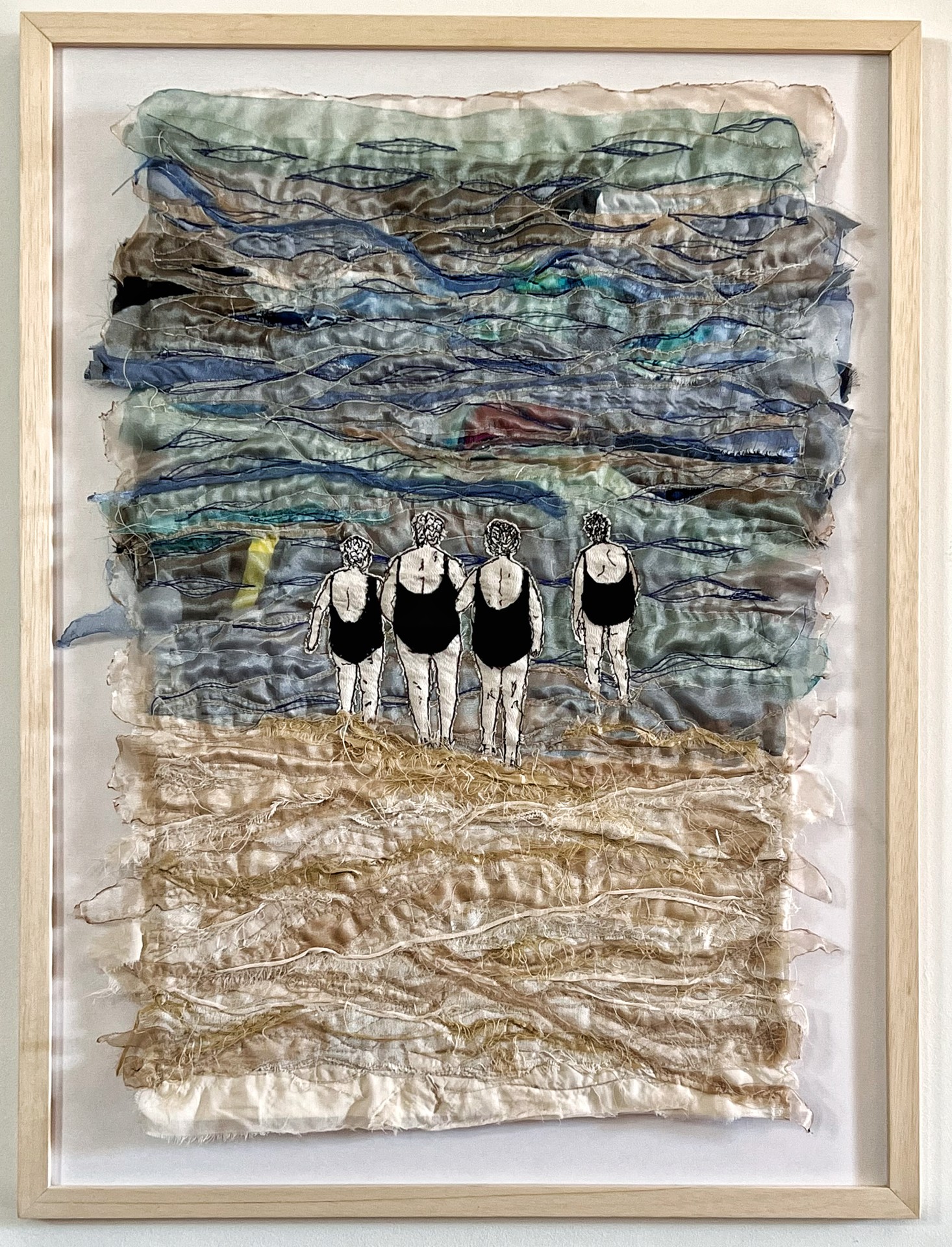 painting of eagle eye view of farmland