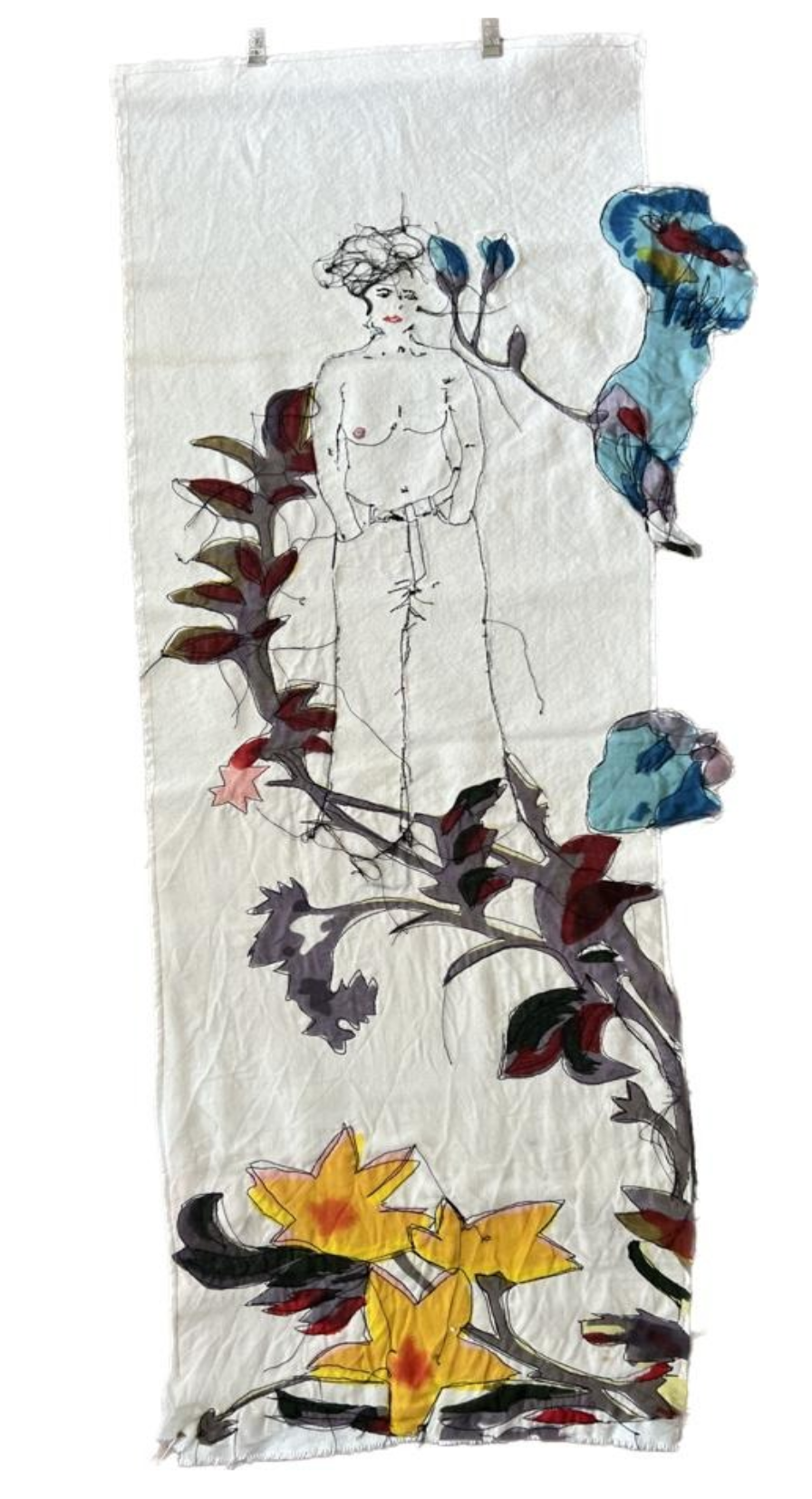painting of cranes